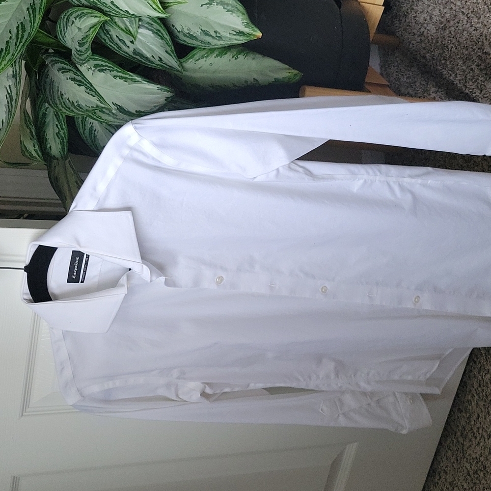 Esquire White Button down Dress shirt